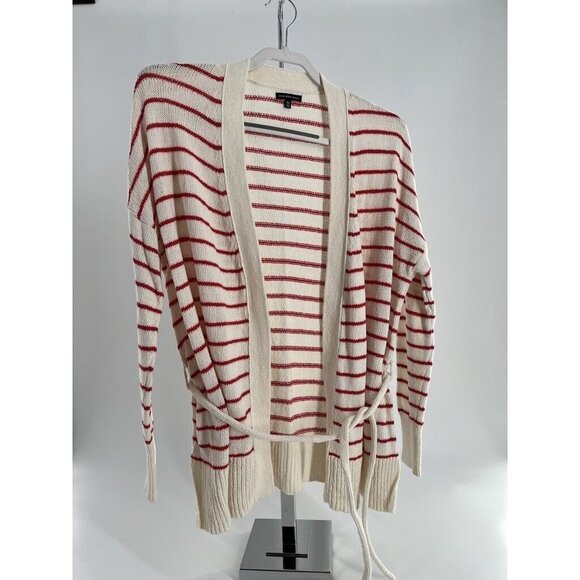 Who What Wear Belted Rest Stripe Cardigan Size XSmall - Picture 1 of 7